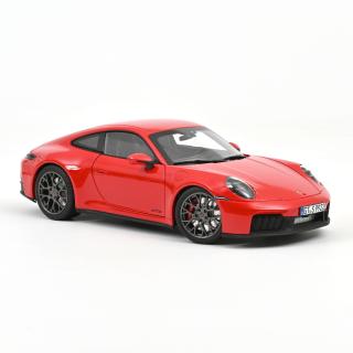 Porsche 911 Carrera 4 GTS 2025 Guards Red  Norev 1:18 Metallmodell 2 Türen und 1 Haube zu öffnen!  Available from end of March 2026