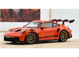Porsche 911 GT3 RS 2022 Gulf Orange   Norev 1:18 Metallmodell