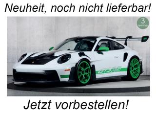 Porsche 911 GT3 RS Tribute to Carrera RS 2022 White/Python Green  Norev 1:18 Metallmodell (2 Türen und Kofferraum zu öffnen!)  Liefertermin nicht bekannt (nicht vor 2. Quartal 2026)