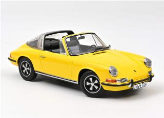 Porsche 911 E Targa 1969 - Yellow Norev 1:18 Metallmodell (Türen/Hauben nicht zu öffnen!)