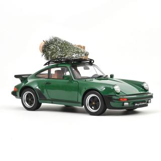 Porsche 911 Turbo 3.3 1980 Green Christmas   Norev 1:18 Metallmodell 2 Türen, Motorhaube und Kofferraum zu öffnen!  Available from October 2026