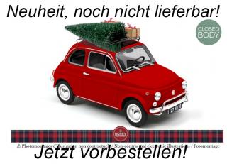 Fiat 500L 1968 Green Christmas 1:18 Norev 1:18 Metallmodell (Türen/Hauben nicht zu öffnen!) <br> Date de parution inconnue (pas avant le 3. trimestre 2024)