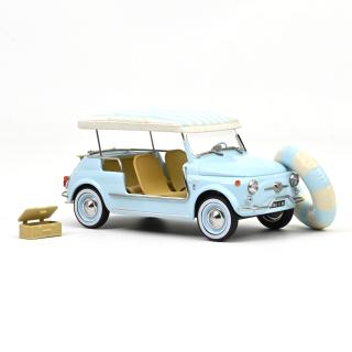 Fiat 500 Jolly 1965 Blue  Norev 1:18 Metallmodell (Türen/Hauben nicht zu öffnen!)  Available from October 2026