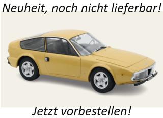 Alfa Romeo Junior Z 1969 Yellow Gold  Norev 1:18 Metallmodell 2 Türen, Motorhaube und Kofferraum zu öffnen!  Liefertermin nicht bekannt (nicht vor 4. Quartal 2026)