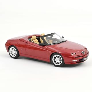 Alfa Romeo Spider 1999 Proteo Red metallic 1:18 Norev 1:18 Metallmodell (Türen/Hauben nicht zu öffnen!)  Available from end of October 2025