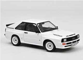 Audi Sport quattro 1985 White Norev 1:18 Metallmodell (Türen/Hauben nicht zu öffnen!)