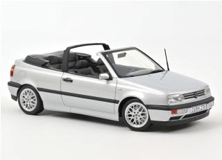 Offre de la semaine: <br>VW Golf Cabriolet 1995 - Silver  Norev 1:18 Metallmodell (Türen/Hauben nicht zu öffnen!)<br>Valable jusqu`au 26.04.2024 ou dans la limite des stocks disponibles!