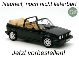 VW Golf Cabriolet 1992 Black  Norev 1:18 Metallmodell (Türen/Hauben nicht zu öffnen!)  Availability unknown (not before Q2 2023)