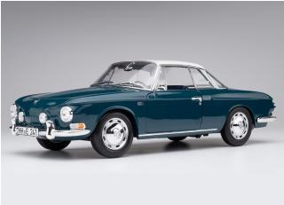 VW Volkswagen Karmann Ghia Typ 34 sea blue / white top "Limited 1000 pieces" - Sticker on the box Norev 1:18 Metallmodell 2 Türen, Kofferraum und Motorhaube  zu öffnen!