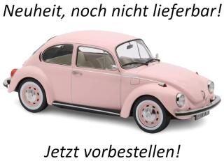 VW 1303 1973 Pastel Pink  Norev 1:18 Metallmodell (Türen/Hauben nicht zu öffnen!) Date de parution inconnue (pas avant le 2. trimestre 2026)