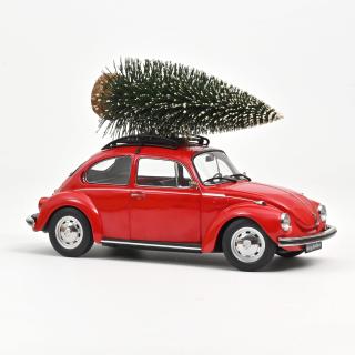 VW 1303 1973 Red Merry Christmas Norev 1:18 Metallmodell (Türen/Hauben nicht zu öffnen!)  Disponible à partir de octobre 2026