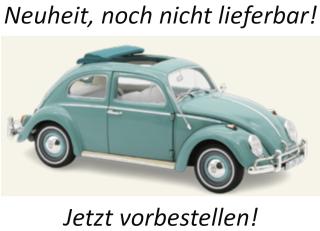 VW 1200 Beetle 1963 Pastel Blue  Norev 1:18 Metallmodell 2 Türen, Motorhaube und Kofferraum zu öffnen!  Liefertermin nicht bekannt (nicht vor 2. Quartal 2027)