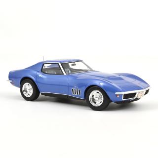 Chevrolet Corvette Coupe 1969 Le Mans Blue  Norev 1:18 Metallmodell (Überarbeitete Version - Türen/Hauben nicht zu öffnen!)  Lieferbar ab August 2026
