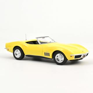Chevrolet Corvette Convertible 1969 Daytona Yellow 1:18 Norev 1:18 Metallmodell (Türen/Hauben nicht zu öffnen!)  Lieferbar ab Ende April 2026