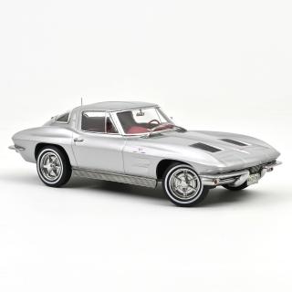 Chevrolet Corvette Sting Ray 1963 Sebring Silver 1:18 Norev 1:18 Metallmodell (Türen/Hauben nicht zu öffnen!)  Lieferbar ab Ende April 2026