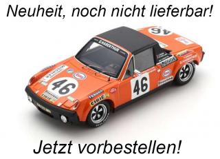 Porsche 914/6 No.46 24H Le Mans 1971 J. Sage - P. Keller Spark 1:18 mit Plexiglasvitrine (Türen, Motorhaube... nicht zu öffnen!)  Availability unknown (not before April 2024)