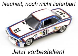 BMW 3.0 CSL No.51 11th 24H Le Mans 1973 T. Hezemans - D. Quester Spark 1:18 mit Plexiglasvitrine (Türen, Motorhaube... nicht zu öffnen!)<br> Availability unknown (not before Q4 2023)