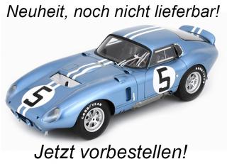 AC Cobra Daytona No.5 4th Le Mans 24H 1964 D. Gurney - B. Bondurant Spark 1:18 mit Plexiglasvitrine (Türen, Motorhaube... nicht zu öffnen!)<br> Liefertermin nicht bekannt (nicht vor September 2024)
