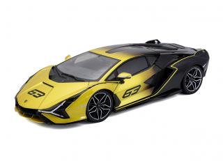 Lamborghini Sian FKP 37 yellow/black Burago 1:18 Metallmodell