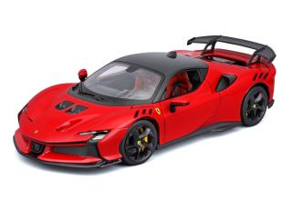 Ferrari SF90 XX Stradale Rosso Corsa Burago RACE & PLAY 1:18 Metallmodell