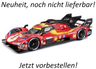 Ferrari 499P LMH #50 LeMans 24h 2025 Antonio Fuoco / Miguel Molina /Nicklas Nielsen Burago 1:18 Metallmodell  Availability unknown (not before Q2 2026)