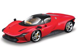 Ferrari SF90 Spider Assetto Fiorano Bburago 1/18 – Modello Pressofuso Serie Signature, Nero Metallizzato Con Strisce Bianche