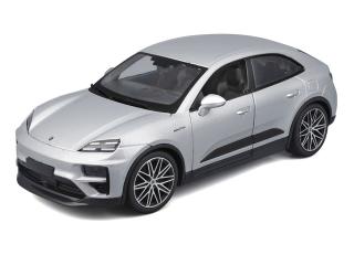 Porsche Macan Turbo E `24 silver Burago 1:24