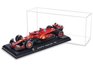 Ferrari SF-24 F1 2024 Charles Leclerc  #16 Formel 1 in Plexiglasvitrine Burago 1:24