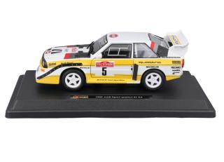 Audi Sport Quattro S1 1985 #5 Röhrl/Geistdörfer Gruppe-B Burago 1:24 Metallmodell
