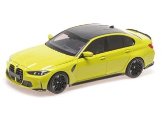 BMW M3 - 2024 - YELLOW Minichamps 1:18 Metallmodell mit zu öffnenden Hauben und Türen!