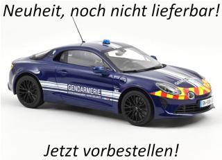Alpine A110 S 2023 Gendarmerie  Norev 1:18 Metallmodell (Türen/Hauben nicht zu öffnen!)  Liefertermin nicht bekannt (nicht vor 2. Quartal 2027)