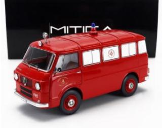 ALFA ROMEO F-12 MINIBUS (1. SERIES 1968) - FIRE ENGINE AMBULANCE MITICA 1:18 Metallmodell (Vordertüren zu öffnen)