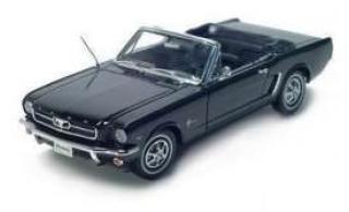 Ford Mustang 1964 Convertible 1/2 Schwarz Welly 1:18