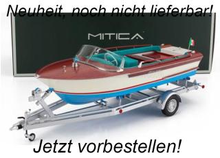 RIVA JUNIOR (1966) - MOTORBOAT with trailer (sea blue interieur) MITICA 1:18   Liefertermin nicht bekannt
