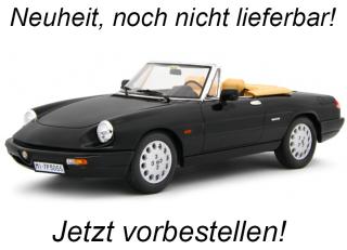 Alfa Romeo Spider 1.6 - 2.0i 1990 Nero Laudoracing 1:18 Resinemodell (Türen, Motorhaube... nicht zu öffnen!) <br> Liefertermin nicht bekannt (nicht vor 3. Quartal 2025)