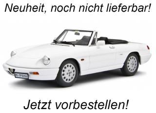 Alfa Romeo Spider 1.6 - 2.0i 1990 Bianco Laudoracing 1:18 Resinemodell (Türen, Motorhaube... nicht zu öffnen!) <br> Liefertermin nicht bekannt (nicht vor 3. Quartal 2025)