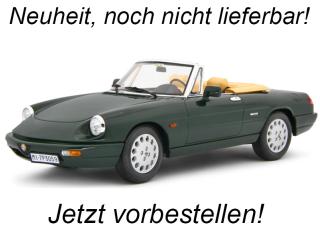 Alfa Romeo Spider 1.6 - 2.0i 1990 Verde Laudoracing 1:18 Resinemodell (Türen, Motorhaube... nicht zu öffnen!)<br> Liefertermin nicht bekannt (nicht vor 3. Quartal 2025)