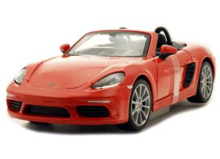 Porsche 718 Boxster orange Burago 1:24