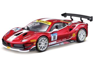 Ferrari 488 Challenge Formula Racing Mugello 2017 N. Nielsen #11 red Burago 1:24