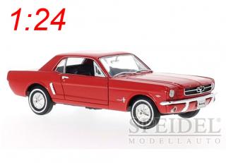 Ford Mustang 1964-1/2 Coupe rot Welly 1:24
