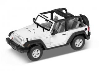 Jeep Wrangler Rubicon 2007 with open roof, white Welly 1:24