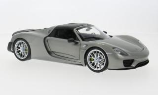 Porsche 918 Spyder hard-top - grau- Welly 1:18