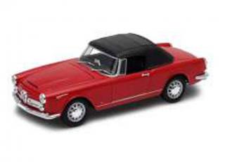 Alfa Romeo Spider 2600 soft top 1960 red Welly 1:24