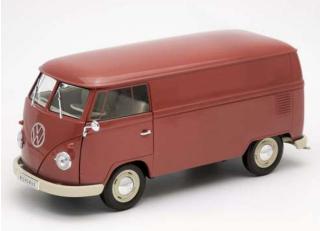 Volkswagen VW T1 Bus Panel Van 1963 red Welly 1:18