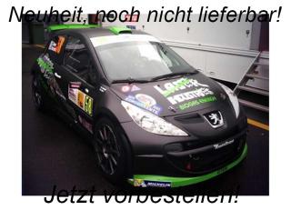 Peugeot 207 S2000 #58 Monza rally show 2013, matt black/green SunStar Metallmodell 1:18<br> Availability unknown (not before Q2 2025)