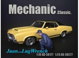 Mechanic Juan with Lug Wrench (Auto nicht enthalten!) American Diorama 1:18