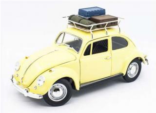 VW Käfer Volkswagen Beetle *Camping version*, yellow Road Signature 1:18