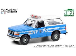Ford Bronco 1992 *New York City Police Department NYPD* Greenlight 1:18