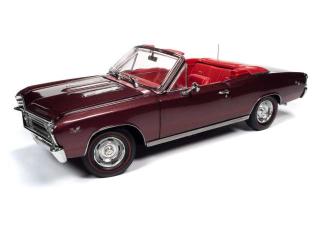 Chevrolet Chevelle SS 396 1967 Convertible (MCACN), madiera maroon Auto World 1:18