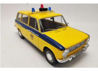 Lada 2102 1970  *USSR Police*, yellow/blue Triple9 Collection 1:18